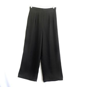 Gianni Sport Black Polyester Crepe Wide Leg High Waist Pants SZ 16 NOS 32" waist